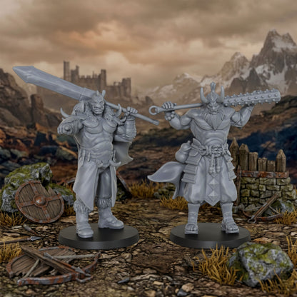 AS1025 Oni Berserker Resin Miniatures, TTRPG RPG Models, Ideal for Collection & Gift