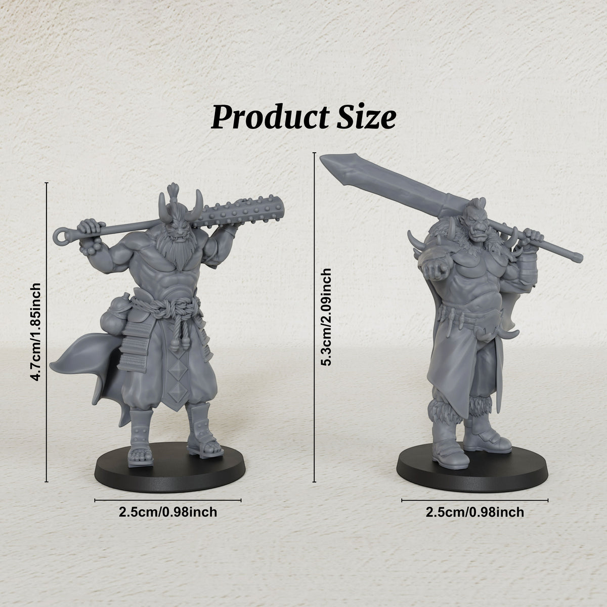 AS1025 Oni Berserker Resin Miniatures, TTRPG RPG Models, Ideal for Collection & Gift