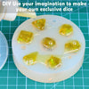 Dice Mold, DND Dice Mold Resin Silicone Dice Molds for Dungeons and Dragons Role Playing Game (Crystal D4)