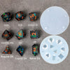 DND Dice Set Mold for Resin Silicone, 9 Pcs Sharp Edge Dice for D&D and Tabletop RPG