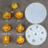 Dice Mold, DND Dice Mold Resin Silicone Dice Molds for Dungeons and Dragons Role Playing Game (Crystal D4)