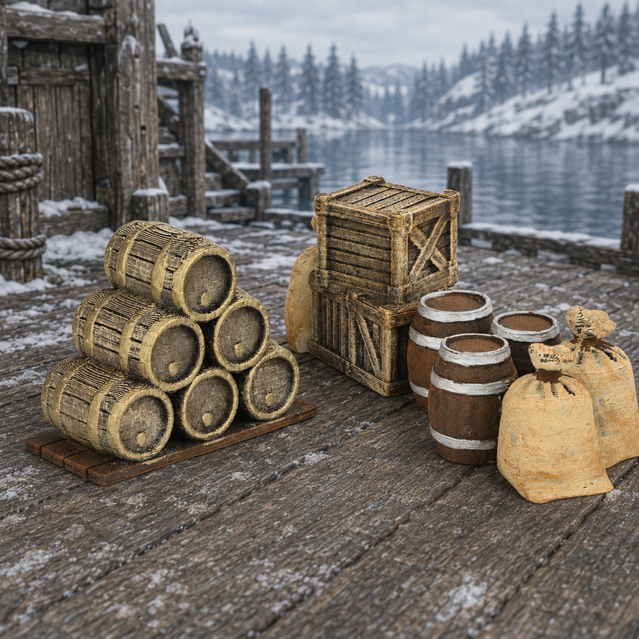 EF24 Cargo Pile