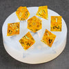 Dice Mold, DND Dice Mold Resin Silicone Dice Molds for Dungeons and Dragons Role Playing Game (Crystal D4)