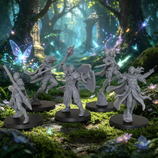 AS1019 Fantasy Adventurer Resin Miniatures, TTRPG Fantasy Models, Perfect for Collection & Gift