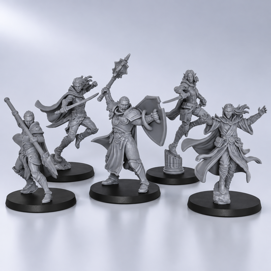 AS1019 Fantasy Adventurer Resin Miniatures, TTRPG Fantasy Models, Perfect for Collection & Gift