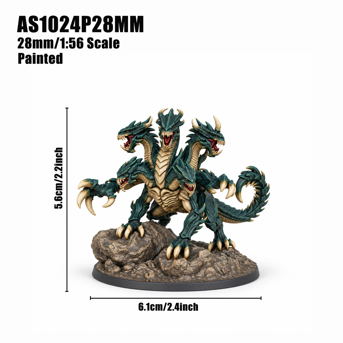 AS1024 Ancient Behemoth Fantasy Tabletop Mini, Painted & Unpainted, Wargame Figure, Collectible & Hobby Gift