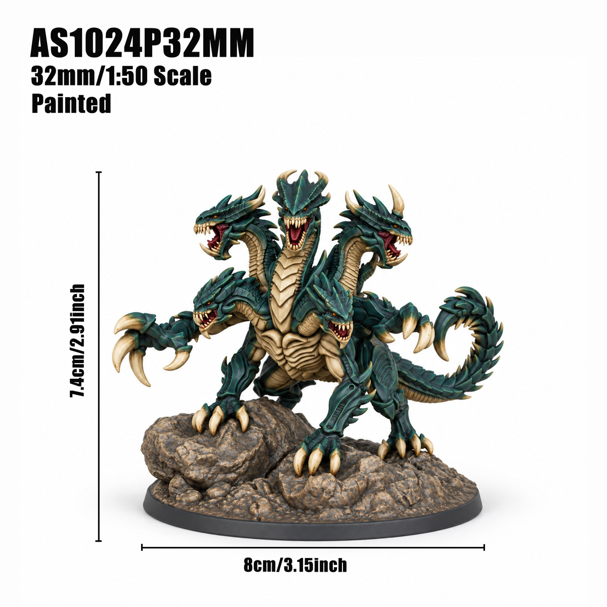 AS1024 Ancient Behemoth Fantasy Tabletop Mini, Painted & Unpainted, Wargame Figure, Collectible & Hobby Gift