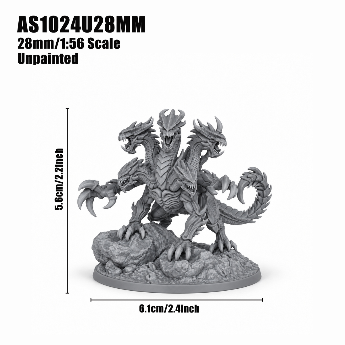 AS1024 Ancient Behemoth Fantasy Tabletop Mini, Painted & Unpainted, Wargame Figure, Collectible & Hobby Gift