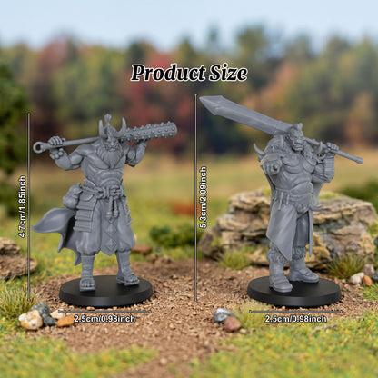 AS1025 Oni Berserker Resin Miniatures, TTRPG RPG Models, Ideal for Collection & Gift