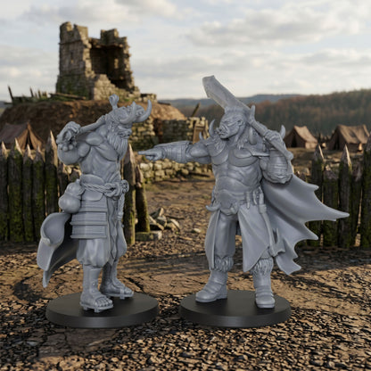 AS1025 Oni Berserker Resin Miniatures, TTRPG RPG Models, Ideal for Collection & Gift