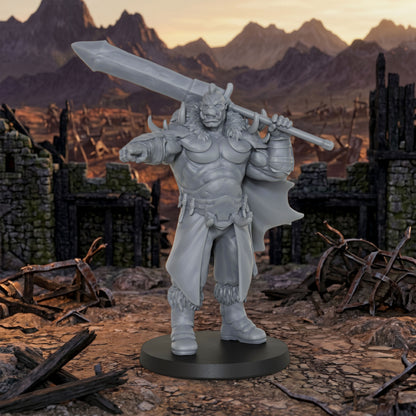 AS1025 Oni Berserker Resin Miniatures, TTRPG RPG Models, Ideal for Collection & Gift