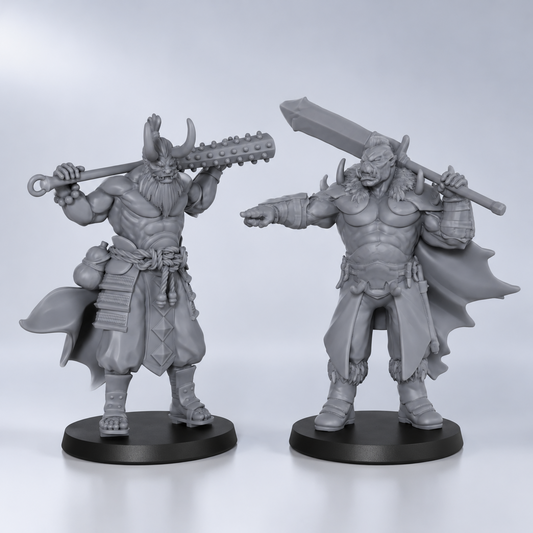AS1025 Oni Berserker Resin Miniatures, TTRPG RPG Models, Ideal for Collection & Gift