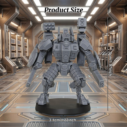 AS1041 Sci-Fi Combat Suit Resin Miniature, Futuristic Mech Battle Suit, Unpainted Sci-Fi Wargame Model, Tabletop Mini for Grimdark & Sci-Fi RPG