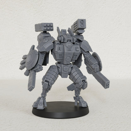 AS1041 Sci-Fi Combat Suit Resin Miniature, Futuristic Mech Battle Suit, Unpainted Sci-Fi Wargame Model, Tabletop Mini for Grimdark & Sci-Fi RPG