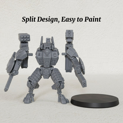 AS1041 Sci-Fi Combat Suit Resin Miniature, Futuristic Mech Battle Suit, Unpainted Sci-Fi Wargame Model, Tabletop Mini for Grimdark & Sci-Fi RPG