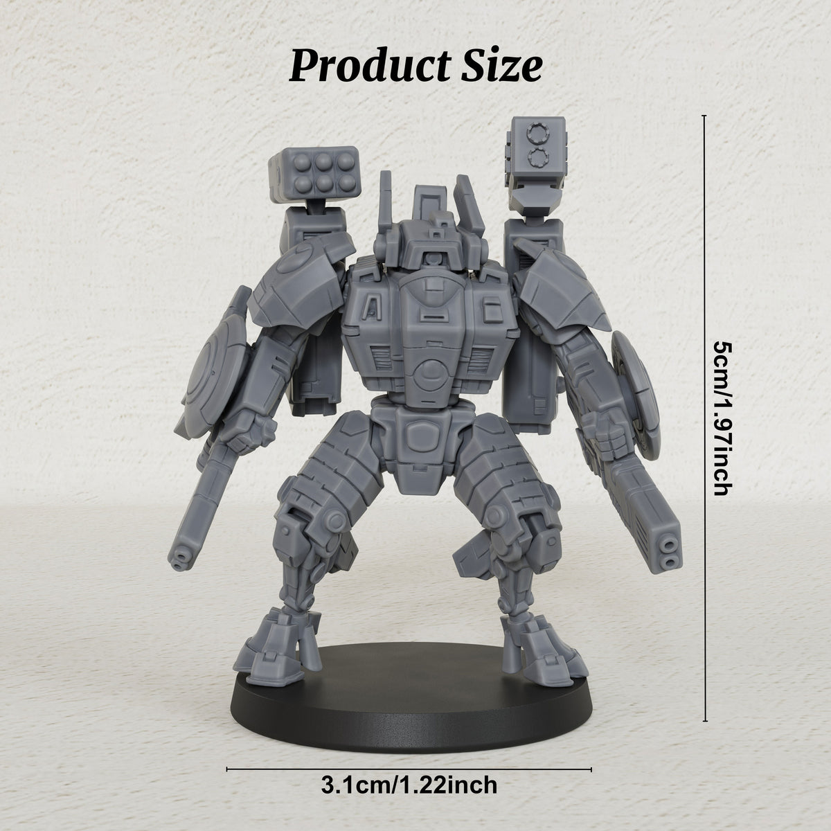 AS1041 Sci-Fi Combat Suit Resin Miniature, Futuristic Mech Battle Suit, Unpainted Sci-Fi Wargame Model, Tabletop Mini for Grimdark & Sci-Fi RPG