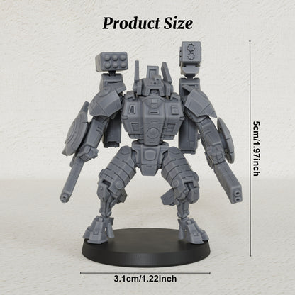 AS1041 Sci-Fi Combat Suit Resin Miniature, Futuristic Mech Battle Suit, Unpainted Sci-Fi Wargame Model, Tabletop Mini for Grimdark & Sci-Fi RPG