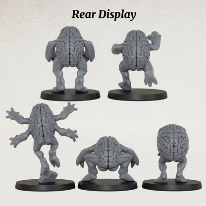 AS1061 Brain Fiend Resin Model Set, Brain Monster Aberration Miniatures, Unpainted D&D Minis, Collectible Display Figures, Perfect Gift for Tabletop RPG Fans