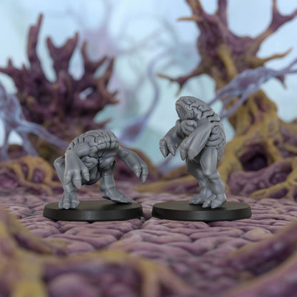 AS1061 Brain Fiend Resin Model Set, Brain Monster Aberration Miniatures, Unpainted D&D Minis, Collectible Display Figures, Perfect Gift for Tabletop RPG Fans