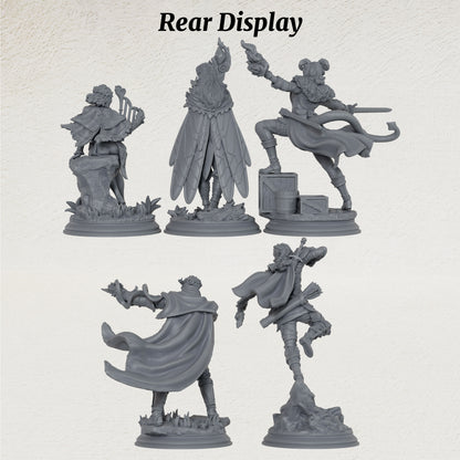 AS1075 Elven Female Ranger Miniature Set, Unpainted Resin Mini, DnD Adventurer Model, Tabletop RPG, Wargaming Diorama Mini for Hobby Painting