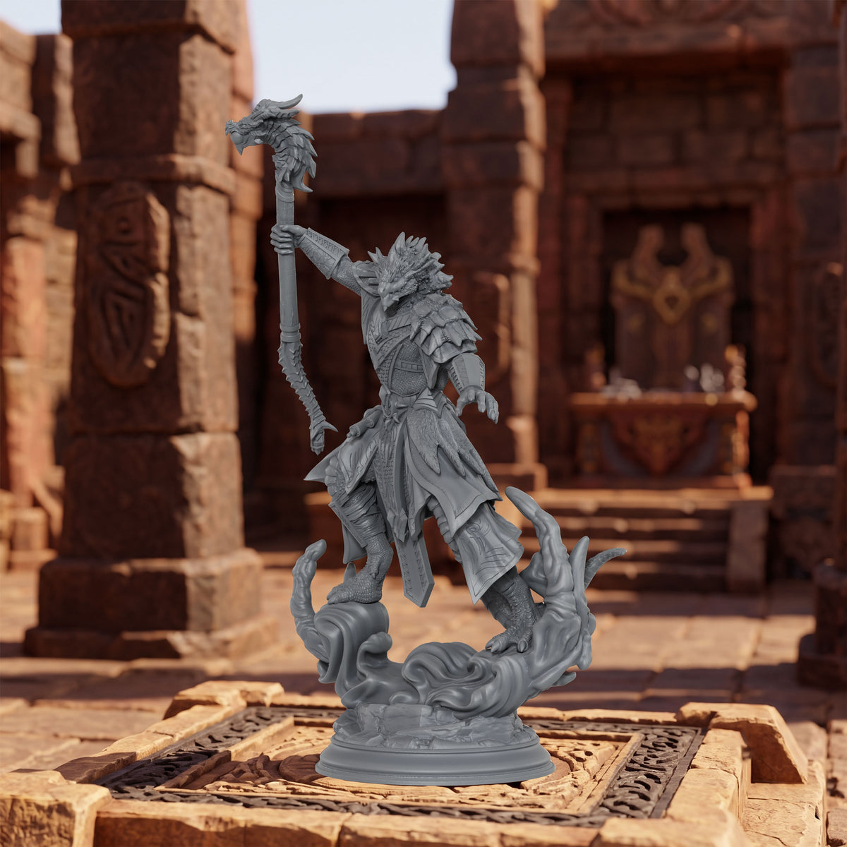 AS1079 Arcane Spellcasters Miniature Set, Unpainted Resin Mini, DnD Mage Miniature, Tabletop RPG, Wargaming Diorama Model for Hobby Painting