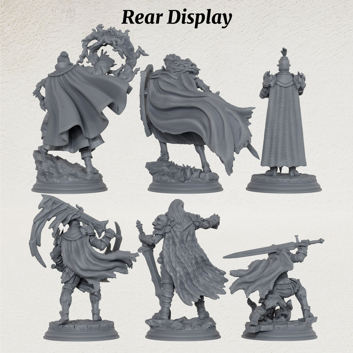 AS1081 Fantasy Warrior Miniature, Unpainted Resin Figure, Tabletop RPG, Wargaming Model, Diorama Mini, DnD Hero Figurine for Hobby Painting