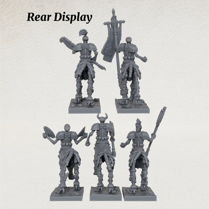 AS1082 Bone Centaurs Unpainted Resin Tabletop Miniatures, Skeleton Centaur Cavalry, Split Design Easy to Paint, Fantasy RPG Wargame Diorama Set