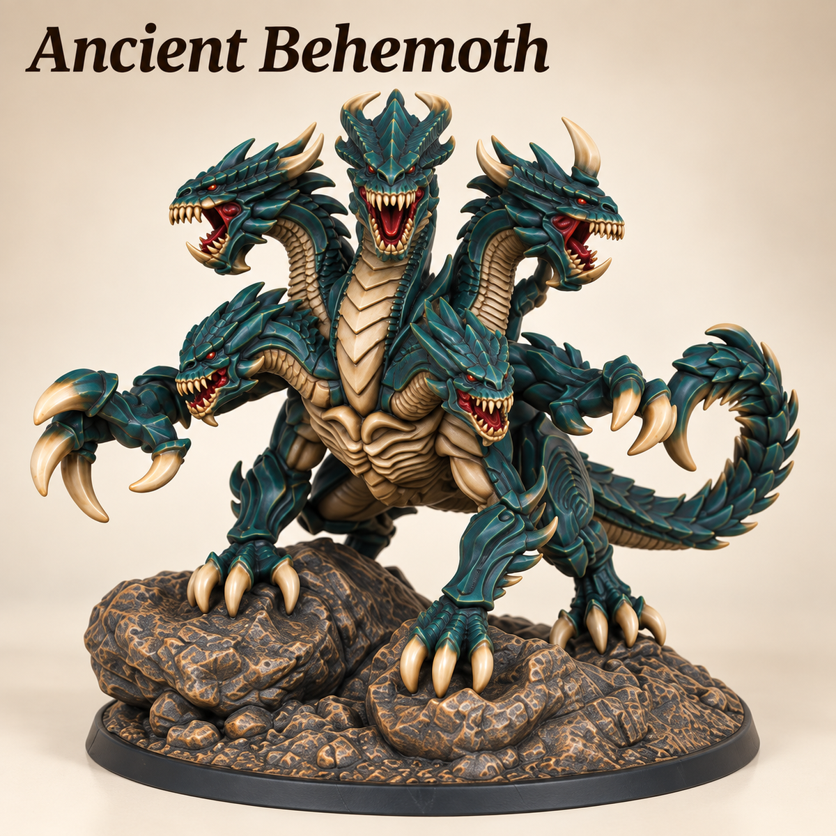 AS1024 Ancient Behemoth Fantasy Tabletop Mini, Painted & Unpainted, Wargame Figure, Collectible & Hobby Gift
