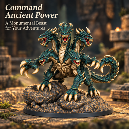 AS1024 Ancient Behemoth Fantasy Tabletop Mini, Painted & Unpainted, Wargame Figure, Collectible & Hobby Gift