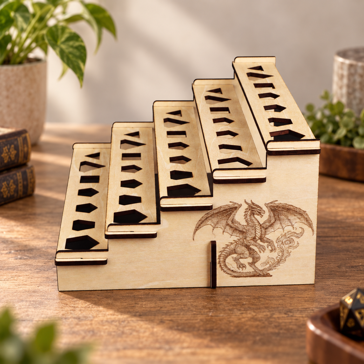 F594 Wooden Dice Holder