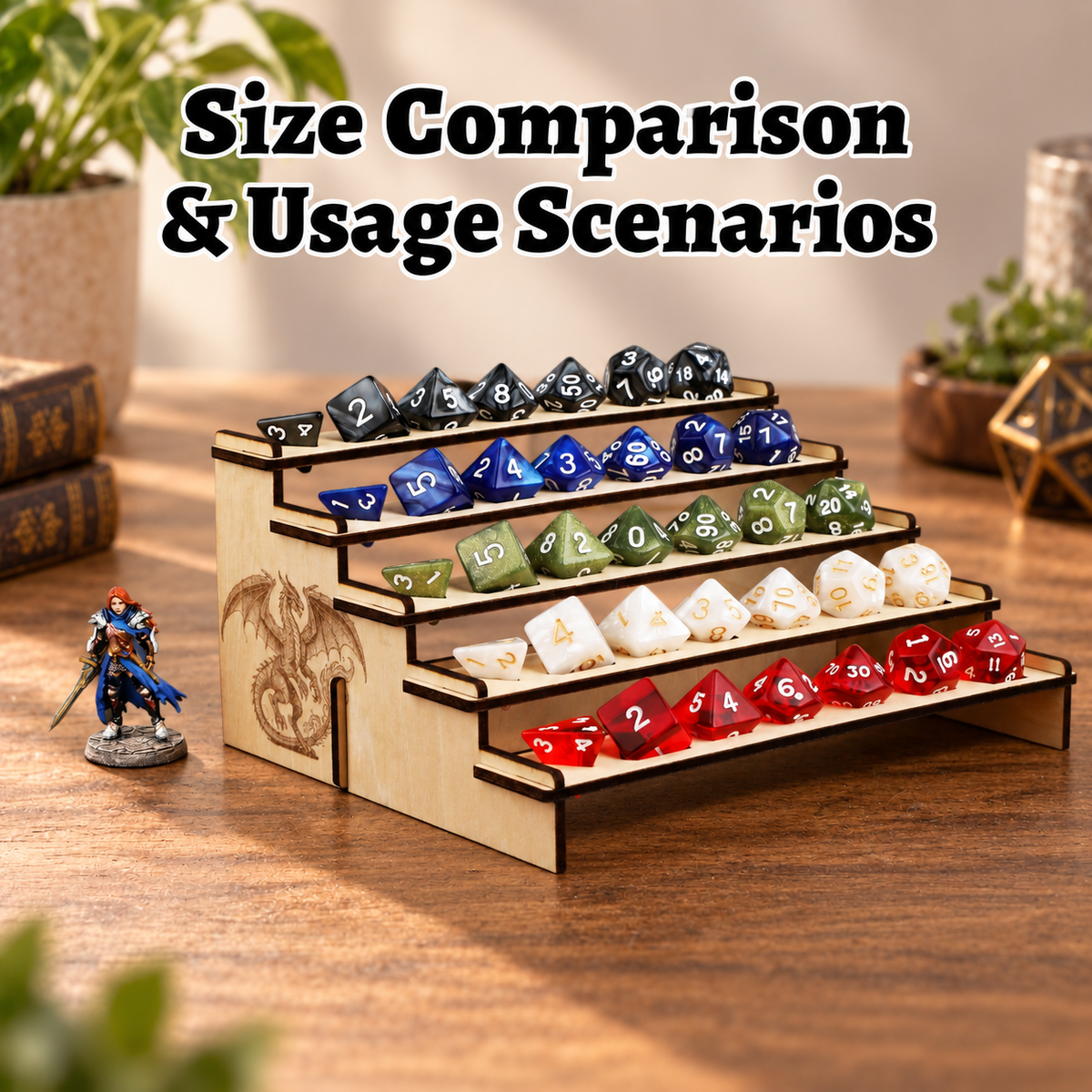 F594 Wooden Dice Holder