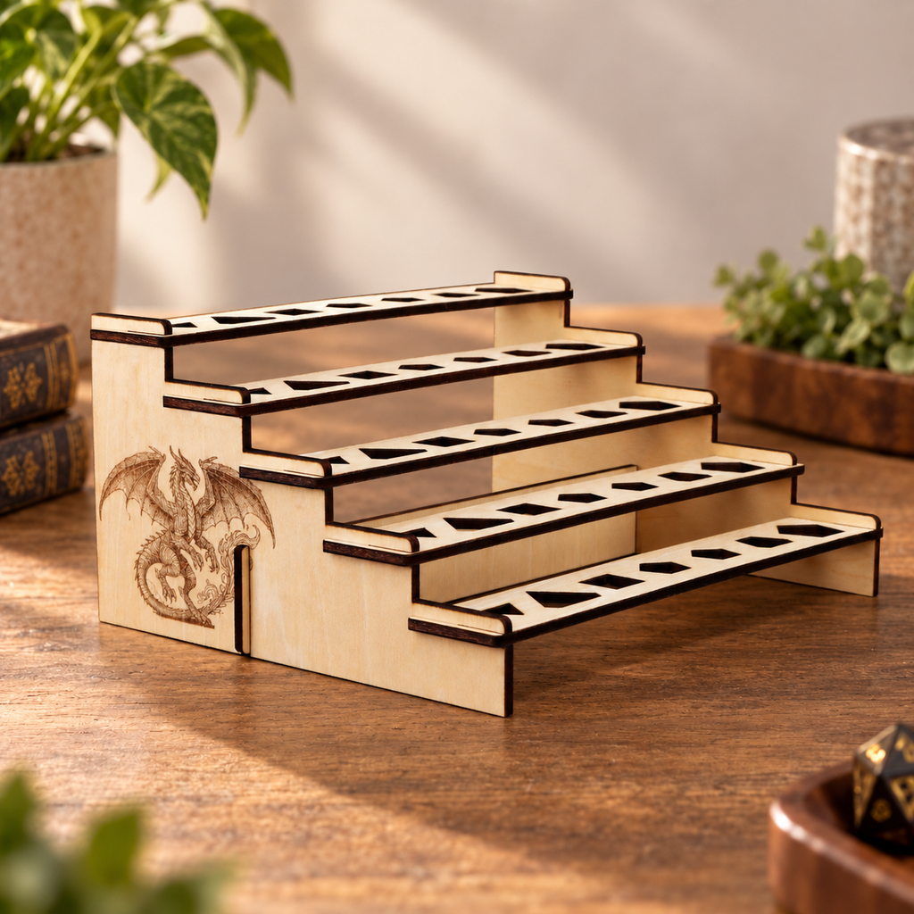 F594 Wooden Dice Holder