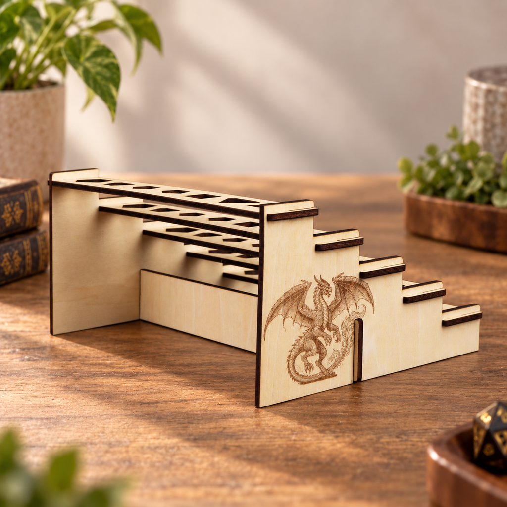 F594 Wooden Dice Holder