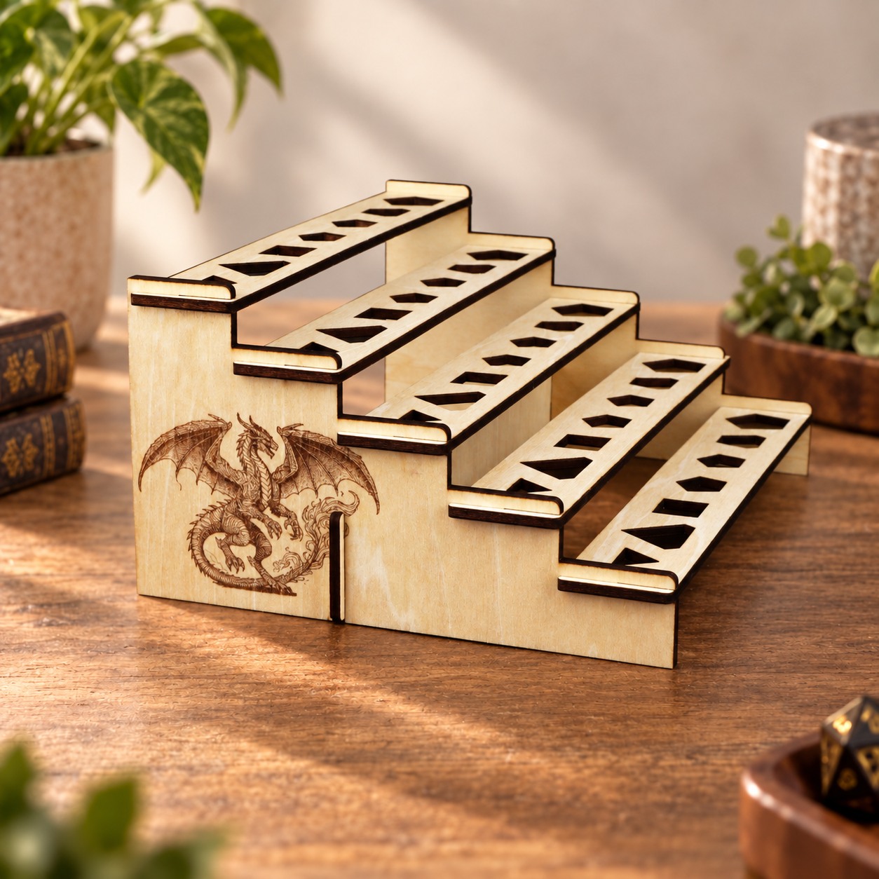 F594 Wooden Dice Holder