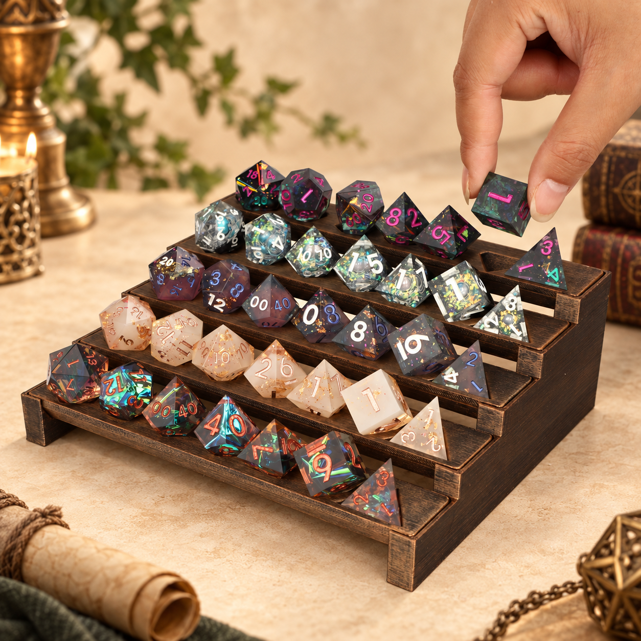 F18 Five Tier Dice Holder