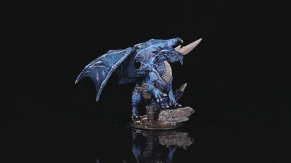 FS04 Blue Dragon Fantasy Tabletop Mini, Painted & Unpainted, Resin Wargame Figure, Collectible & Hobby Gift