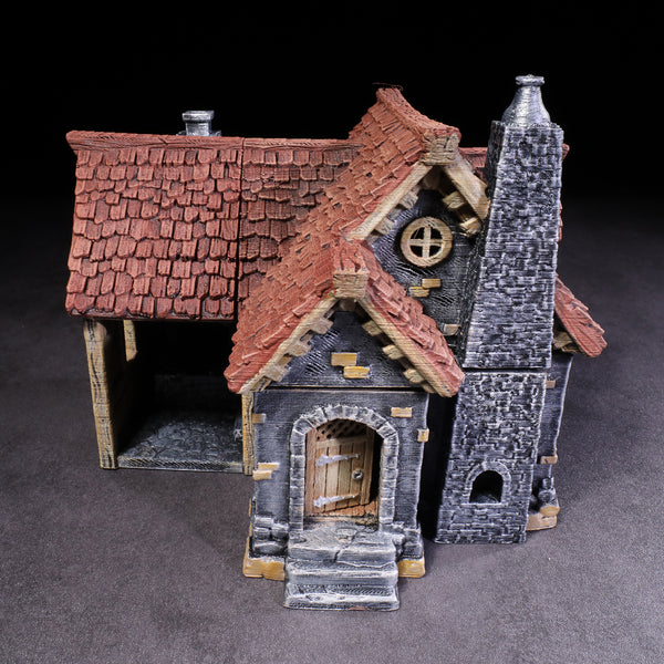 Blacksmith Tavern Miniature Terrain for Dungeons And Dragons, DND, Pathfinder, Tabletop Games, RPGs, Roll Playing Games Active