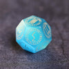 Blue Cat Eye Gemstone Dice
