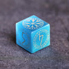 Blue Cat Eye Gemstone Dice