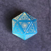Blue Cat Eye Gemstone Dice