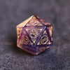 Amethyst Stone Dice for D&D