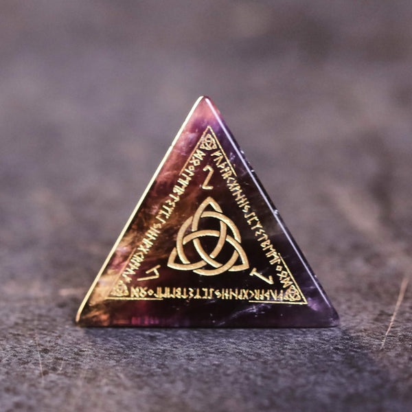 Amethyst Stone Dice for D&D