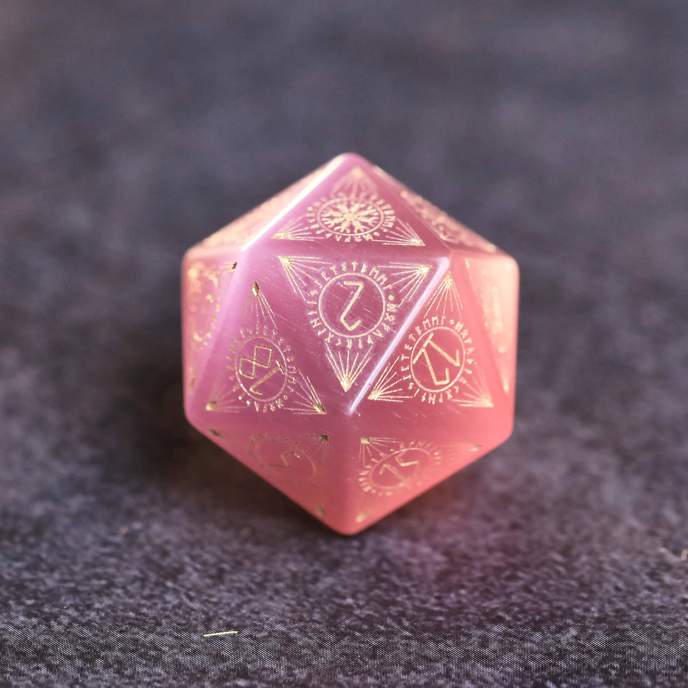 Pink Opalite Dice Set for Dice Games