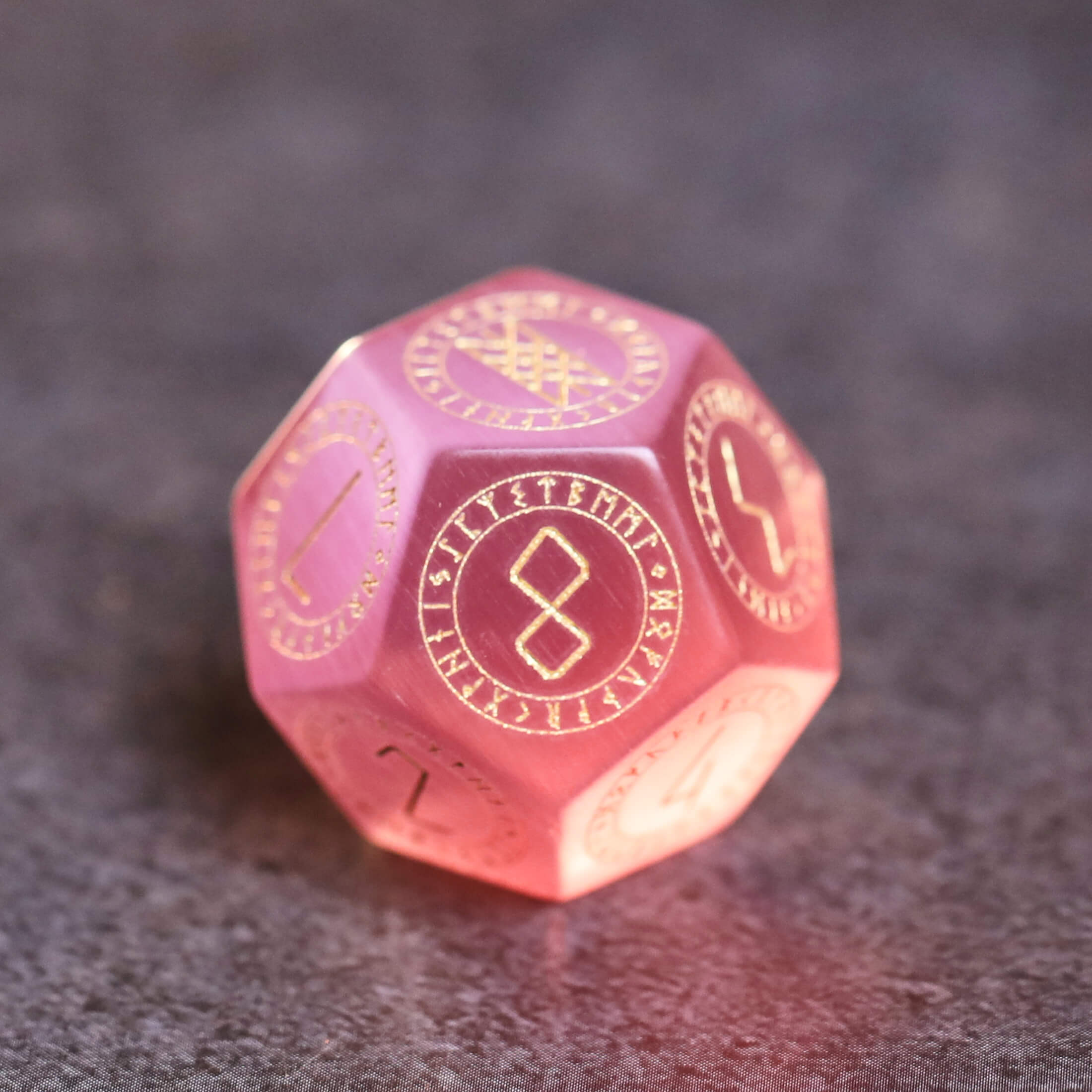 Pink Opalite Dice Set for Dice Games