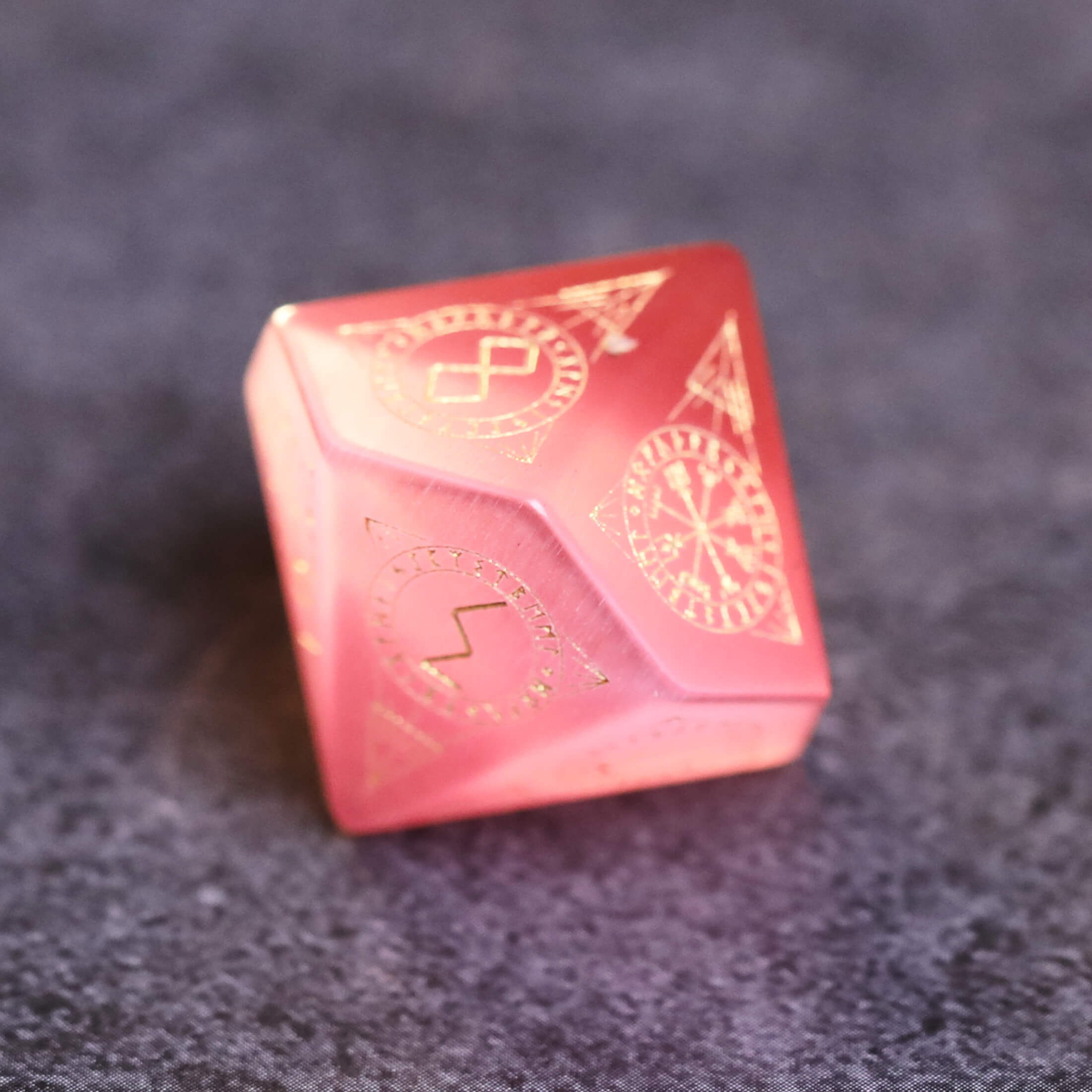 Pink Opalite Dice Set for Dice Games