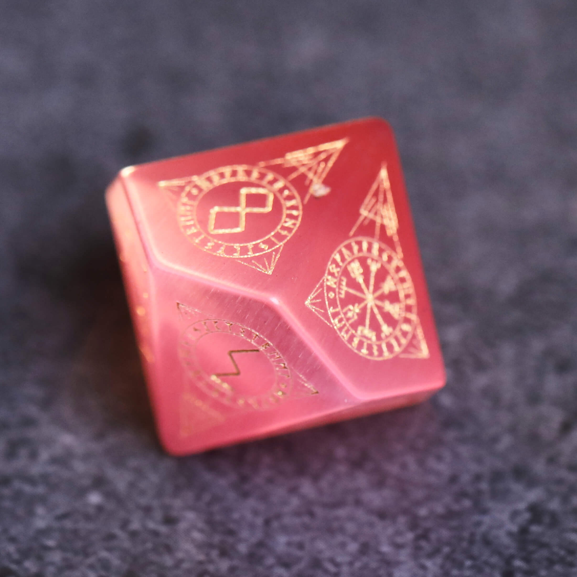 Pink Opalite Dice Set for Dice Games