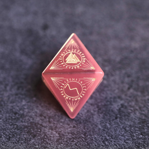 Pink Opalite Dice Set for Dice Games