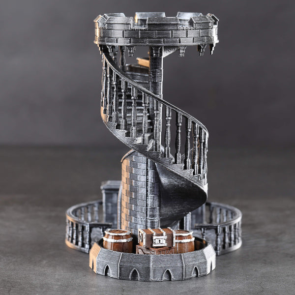 Dice Tower Sliver 3D Printing For DND RPG Games AUSPDICE
