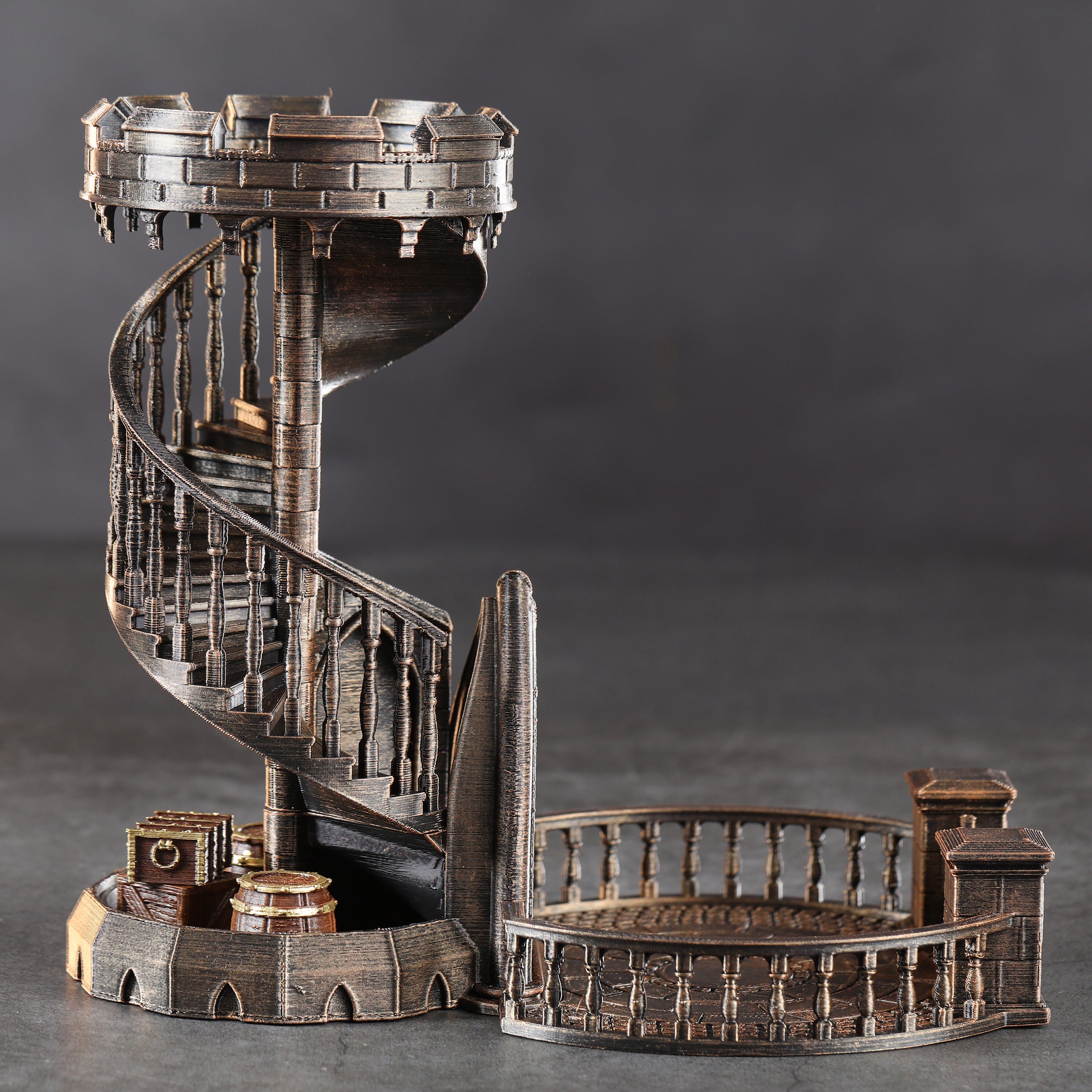 DND Dice Tower Bronze