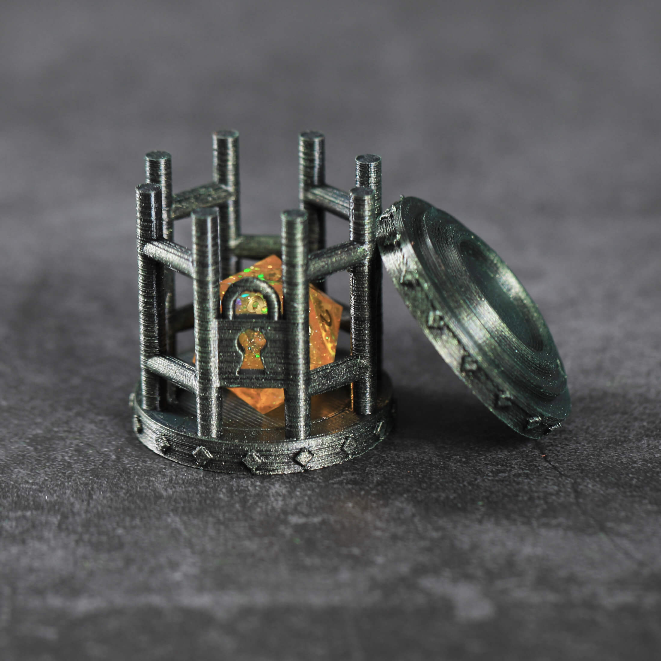 DND Dice Jail Dice Cage for Misbehaving Dice Dungeons and Dragons Role Playing Games